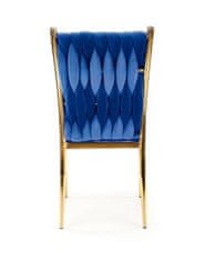 Halmar Jídelní židle K436 - granátová / zlatá