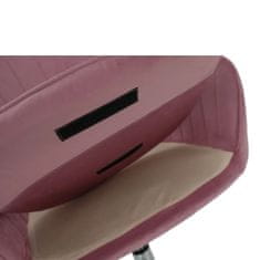 KONDELA Kancelářská židle Klian - růžová (Velvet) / chrom