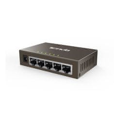 Tenda TEG1005D - 5-port Gigabit Ethernet Switch, 10/100/1000Mbps, Kov, Fanless