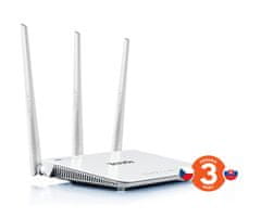 Tenda F3 - Wireless-N Router 802.11b/g/n, 300Mbps, 1x WAN, 3x LAN, 3x Ext. Ant.