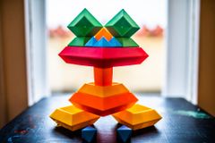 Kebo Toys Wedge-it Skládací pyramida set 30 ks