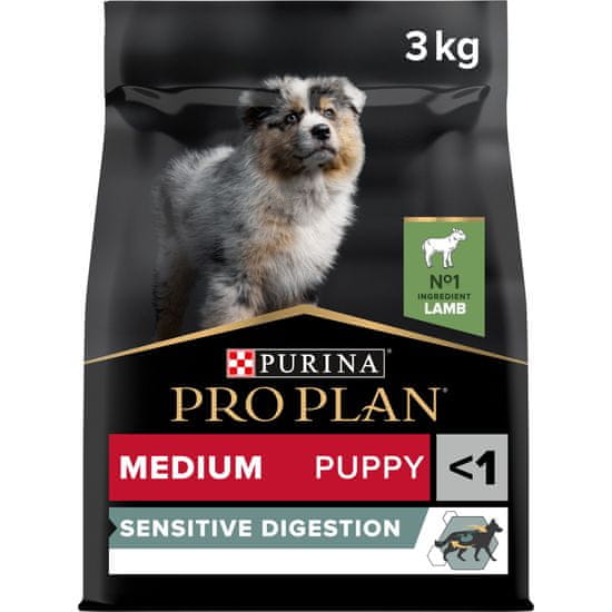 Purina Pro Plan MEDIUM PUPPY SENSITIVE DIGESTION jehněčí 3 kg