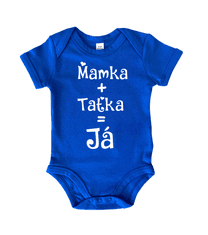 Hobbytriko Vtipné body pro miminko - Mamka + Taťka = Já Barva: Mátová, Velikost: 6-12 m, Délka rukávu: Krátký rukáv