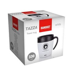 Banquet Termohrnek cestovní TAZZA 330 ml, bílý, sada 3 ks