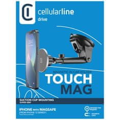 MobilPouzdra.cz Magnetický držák Touch Mag Suction Cup s přísavkou na sklo a podporou MagSafe, černý