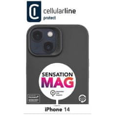 MobilPouzdra.cz Ochranný silikonový kryt Sensation s podporou MagSafe pro Apple iPhone 14, černý