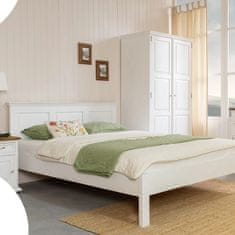Massive Home Dřevěná postel z masivu Corona I - výběr moření
