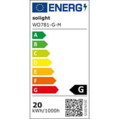 Solight Solight LED venkovní osvětlení se senzorem Siena, šedé, 20W, 1500lm, 4000K, IP54, 23cm WO781-G-M