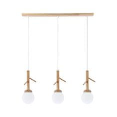 ACA ACA Lighting závěsné svítidlo 3XE14 FLORESTA dřevo 80X15XH180CM EF93573P