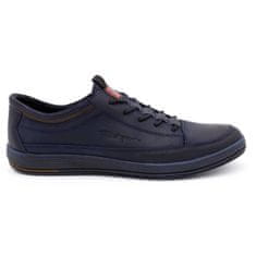 Pánská kožená obuv K22 navy blue velikost 44