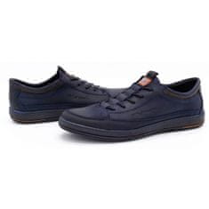 Pánská kožená obuv K22 navy blue velikost 44