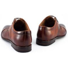 Pánská společenská obuv 710 hnědá velikost 46
