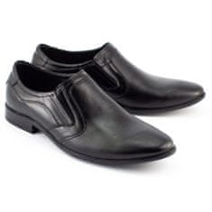 LUKAS Pánská společenská nazouvací obuv 284 černá velikost 41
