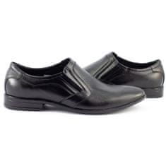 LUKAS Pánská společenská nazouvací obuv 284 černá velikost 41