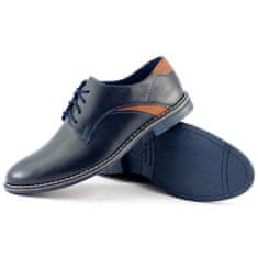 LUKAS Elegantní pánská obuv 253LU navy blue velikost 41