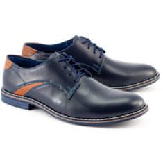 LUKAS Elegantní pánská obuv 253LU navy blue velikost 41