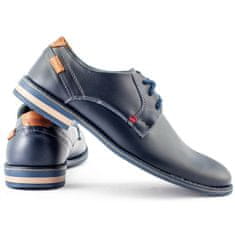 Elegantní pánská obuv 859 navy blue velikost 45