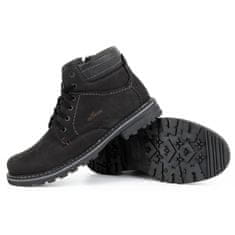 Pánské zateplené boty 197 black nubuck velikost 45