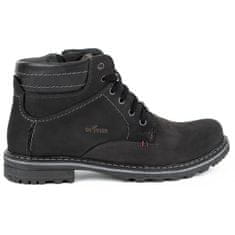 Pánské zateplené boty 197 black nubuck velikost 45