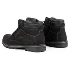 Pánské zateplené boty 197 black nubuck velikost 45