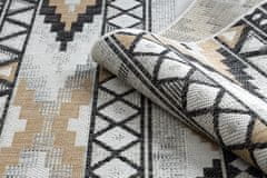 Dywany Łuszczów Kusový koberec Cooper Sisal Aztec 22235 ecru/black – na ven i na doma 180x270