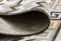 Dywany Łuszczów Kusový koberec Cooper Sisal Aztec 22218 ecru/black – na ven i na doma 140x190