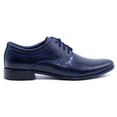 LUKAS Pánská společenská obuv 447 navy blue velikost 44