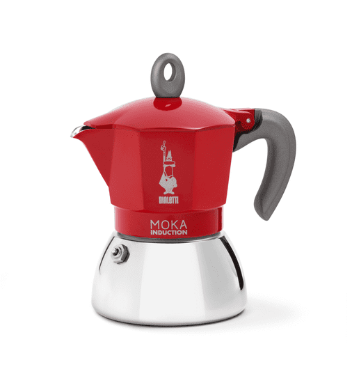 Bialetti New Moka Indukce červená 6 porcí