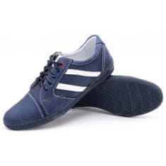 Pánská ležérní obuv R3 Perforated Navy Blue velikost 40