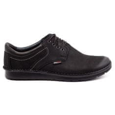 Pánská volnočasová obuv 11/3 black nubuck velikost 42