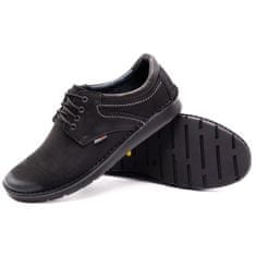 Pánská volnočasová obuv 11/3 black nubuck velikost 42