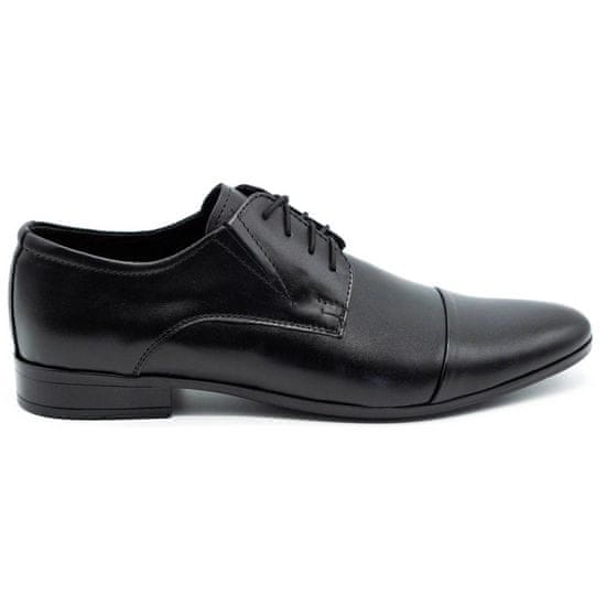 LUKAS Pánská společenská obuv z kůže 286 černá
