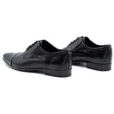 LUKAS Pánská společenská obuv z kůže 286 černá velikost 44