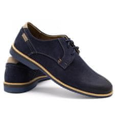 Pánská kožená obuv 859L navy blue velikost 45