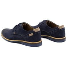 Pánská kožená obuv 859L navy blue velikost 45