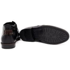 Pánské zimní boty kožené 336LU černé velikost 46
