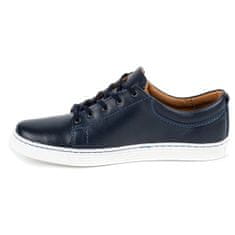 Pánská kožená obuv 946MA navy blue velikost 45