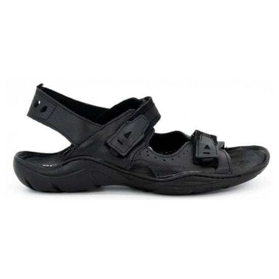 Pánské kožené sandály 448 černé