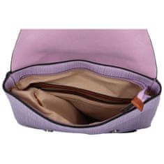 Turbo Bags Trendový dámský koženkový batoh Nava, světle fialový