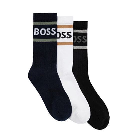 Hugo Boss 3 PACK - pánské ponožky BOSS 50469371-966