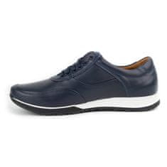 Pánská kožená obuv 902KNT navy blue velikost 45