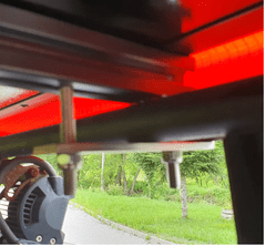 Střešní stan - AUTOSTAN Escape 190 cm prodloužený - LED osvětlení USB BARVA ZELENÁ