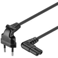 HADEX Síťový kabel 2p - flexošňůra s koncovkou IEC60320 C7 5m úhlové konekt.