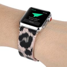 Symfony Řemínek pro apple watch 42/44, leopard růžový