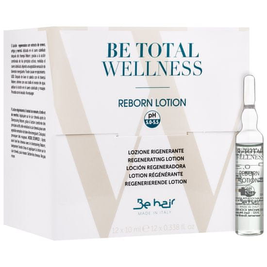 Be hair BE TOTAL WELLNESS pro jemné a jemné vlasy, prevence vypadávání vlasů posílení vlasů, 12x10ml