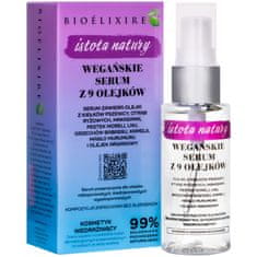 Bioelixire Essence of Nature Vegan Serum s 9 oleji - regenerační vlasové sérum 50ml