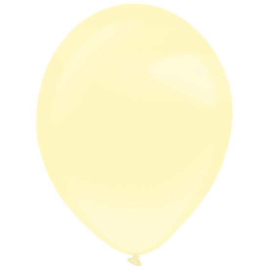 Amscan Balónky latexové dekoratérské perleťové světle žluté 27,5 cm 50 ks