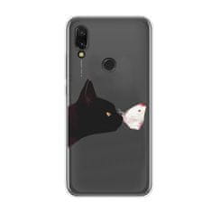 Symfony Pouzdro Zillion charm pro Huawei P30 Pro, průhledný silikon kočka a motýl