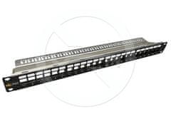 Solarix Modulární neosazený patch panel 24 portů 1U