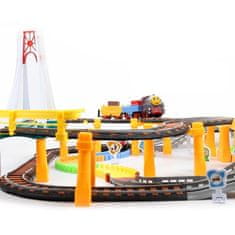 LEBULA WOOPIE Electric Railway 2v1 Race Track Train Viaduct Auto XXL 192 el.